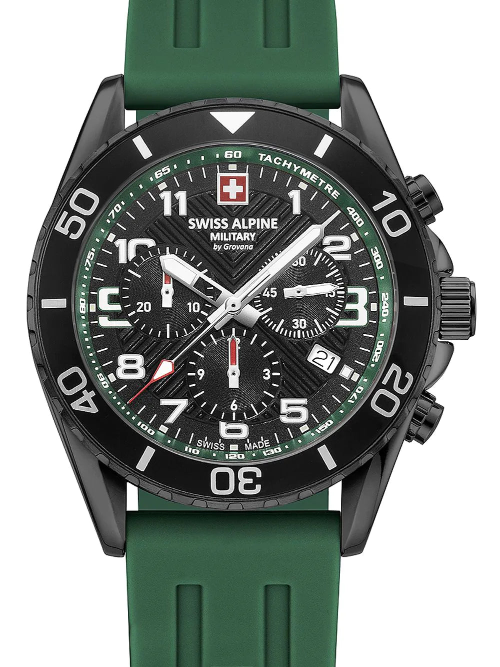 Swiss Alpine Military 7029.9874 Raptor Chronograph Mens Watch 42mm