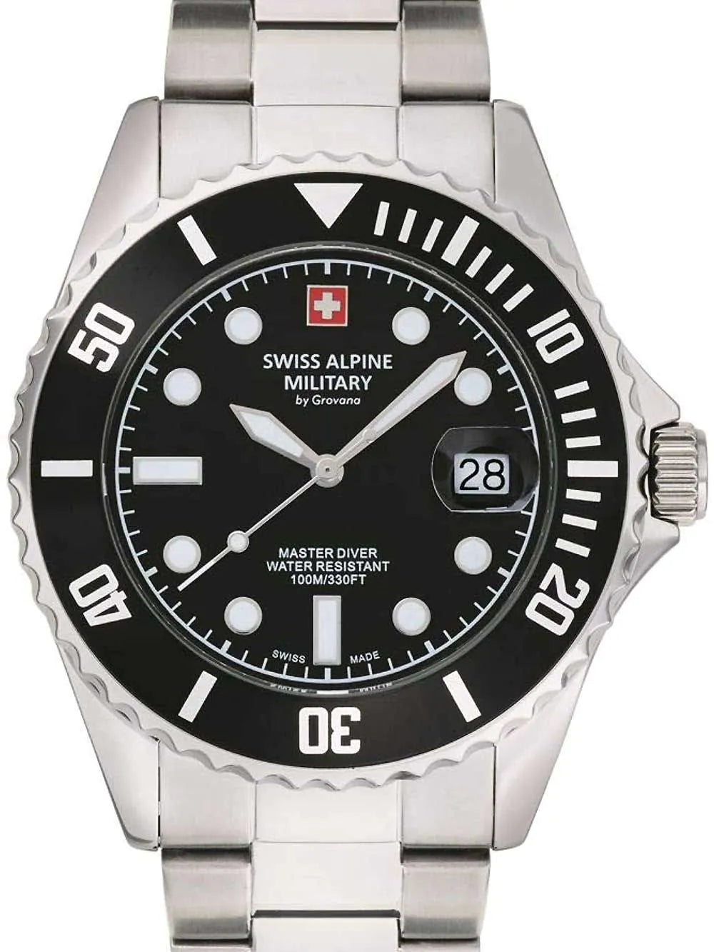 Swiss Alpine Military 7053.1137 Diver Mens Watch 42mm 10ATM
