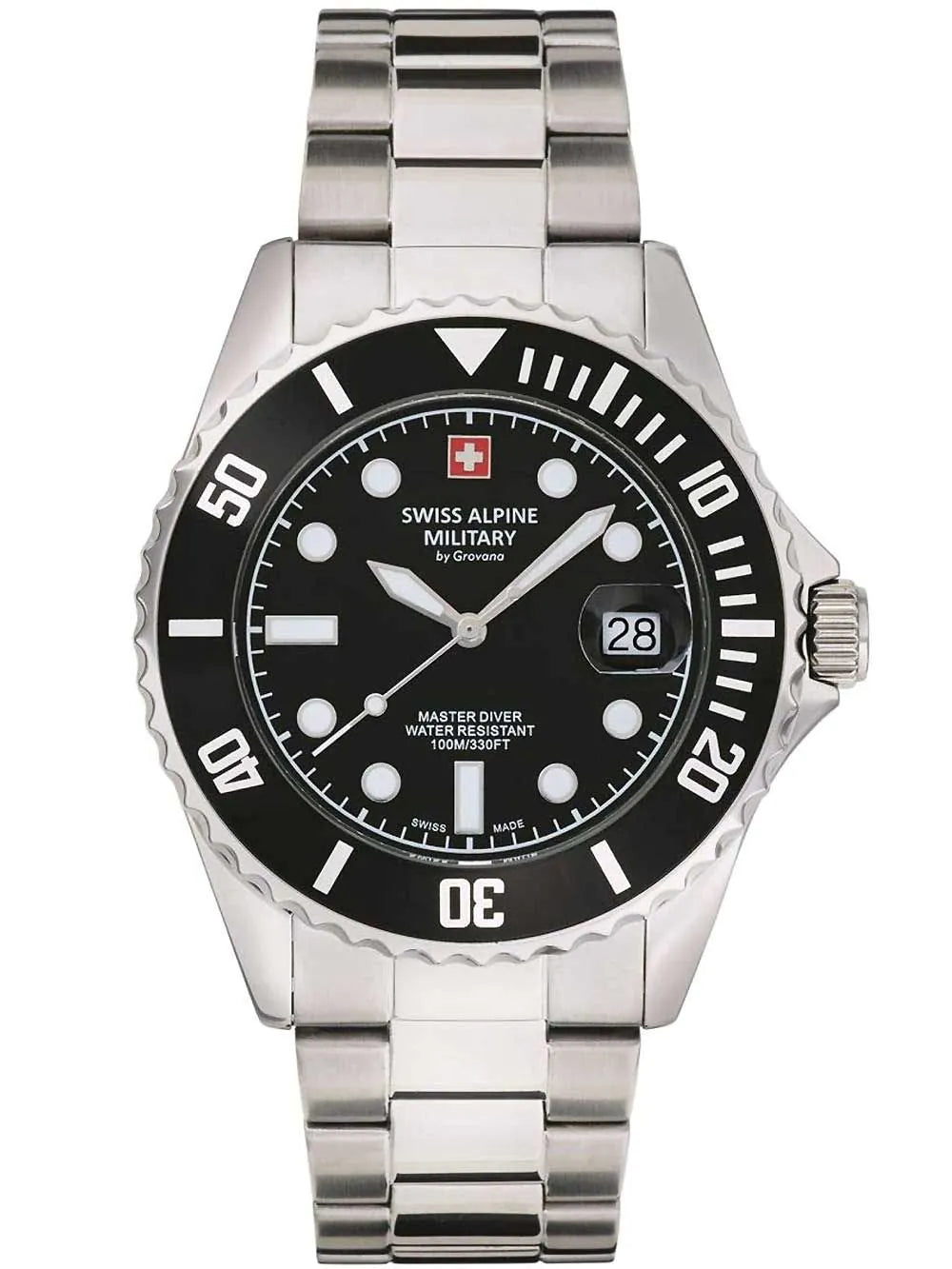 Swiss Alpine Military 7053.1137 Diver Mens Watch 42mm 10ATM