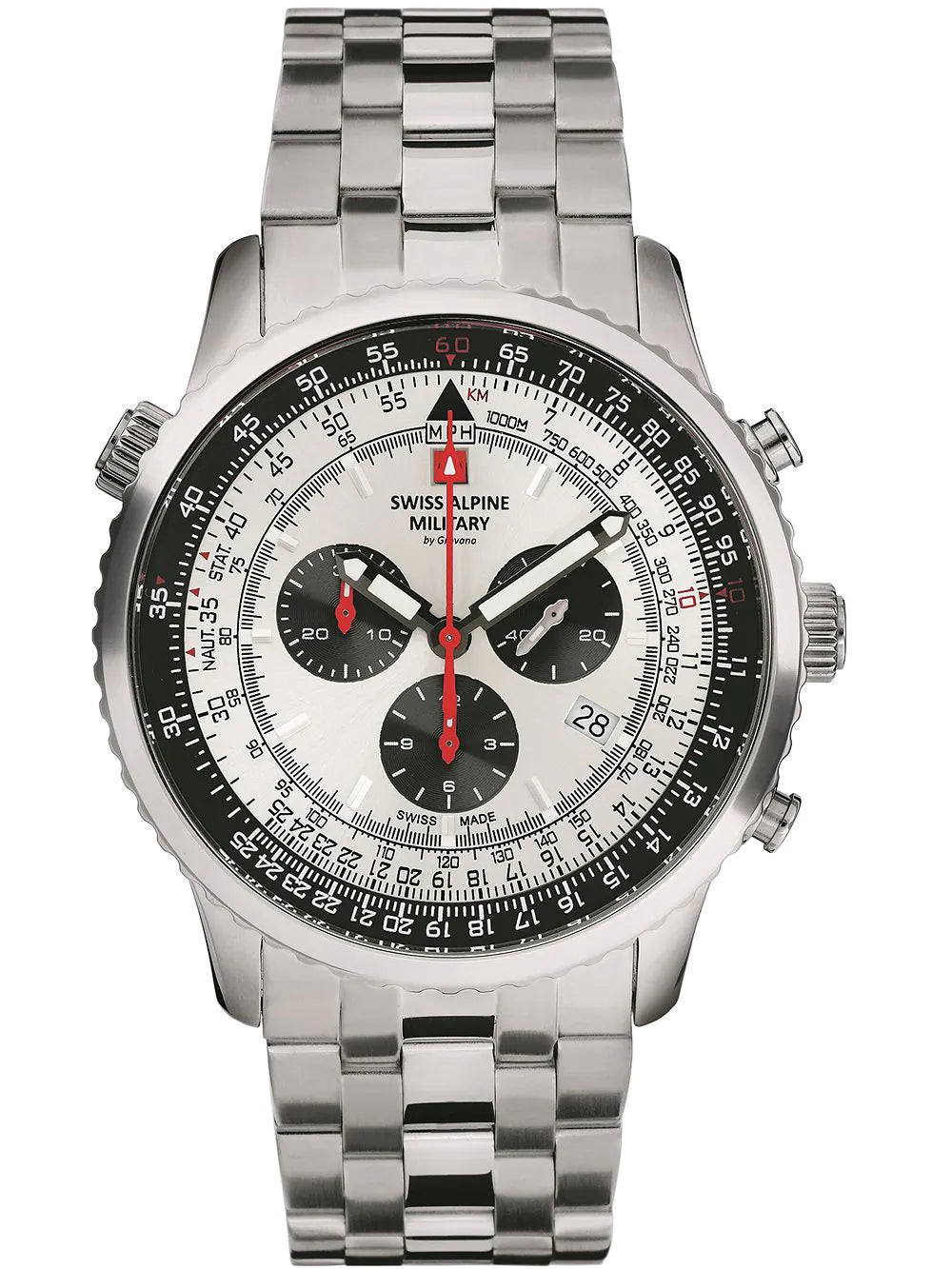 Swiss Alpine Military 7078.9132 chrono men`s 45mm 10ATM