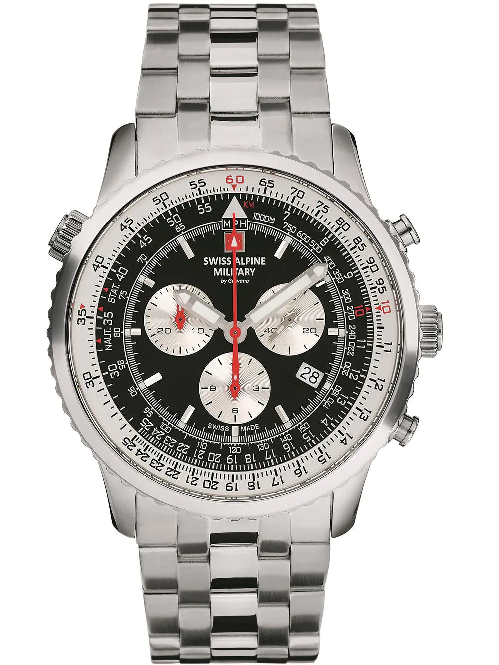 Swiss Alpine Military 7078.9137 chrono men`s 45mm 10ATM