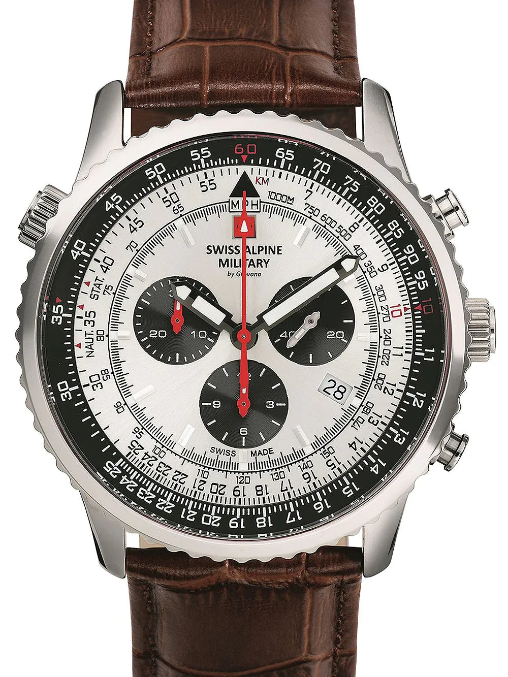 Swiss Alpine Military 7078.9532 chrono men`s 45mm 10ATM