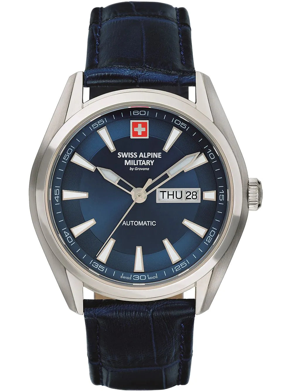 Swiss Alpine Military 7090.2535 Automatic Mens Watch 43mm 10ATM