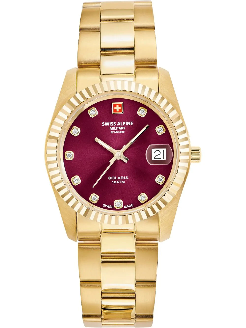Swiss Alpine Military 7716.1116 Ladies watch Solaris 34mm 10ATM