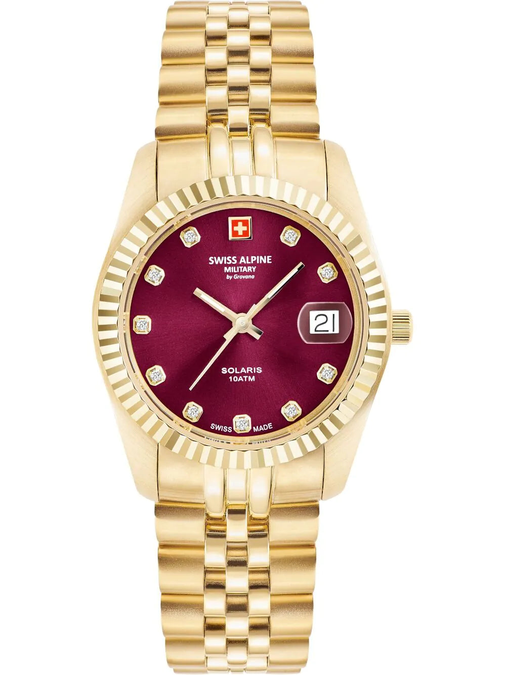 Swiss Alpine Military 7716.1216 Ladies watch Solaris 34mm 10ATM