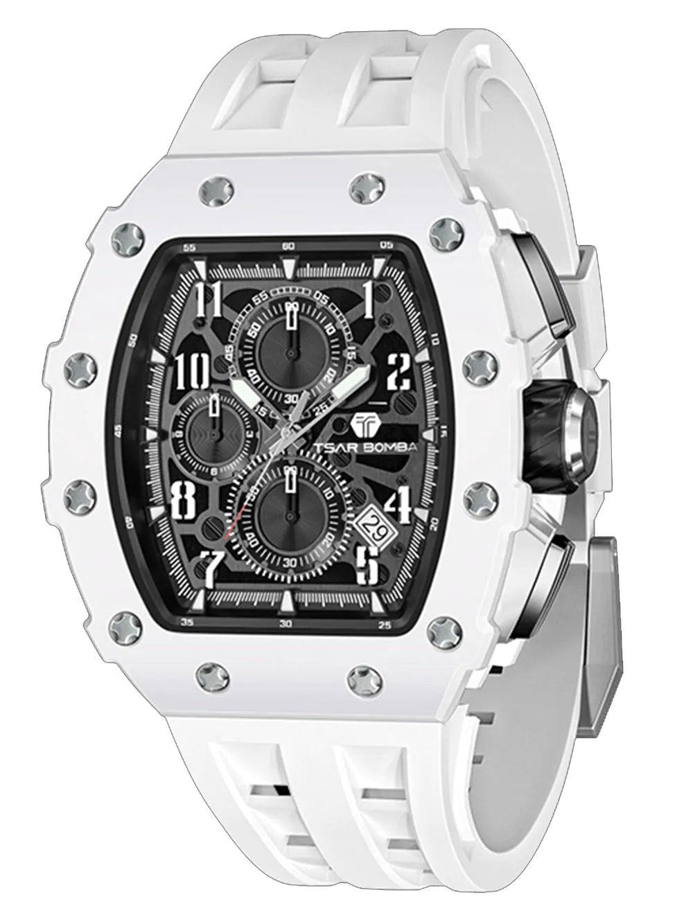 Tsar Bomba TB8204B-01 Mens Watch Elementar Chronograph 44mm 5ATM