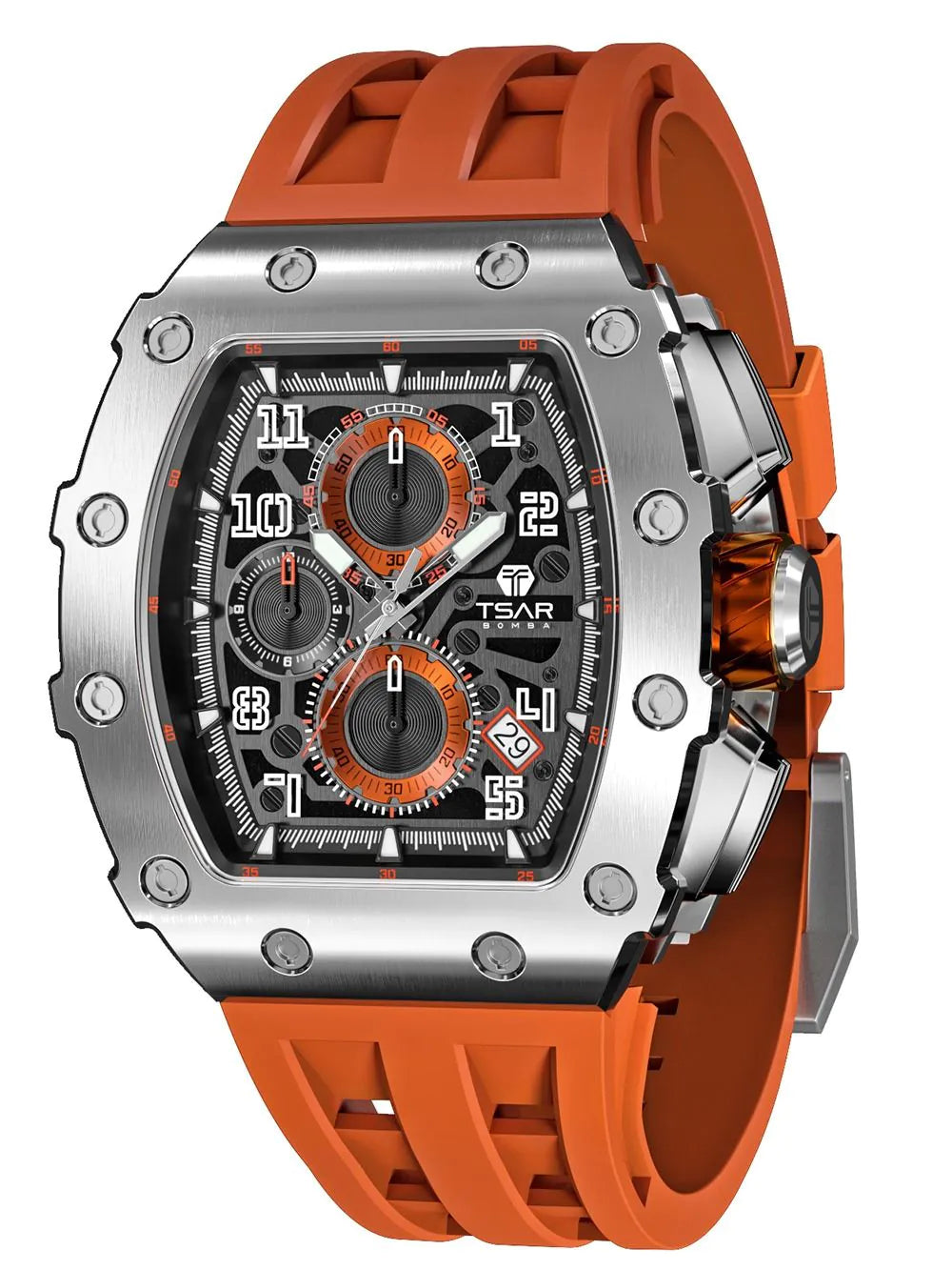 Tsar Bomba TB8204Q-11 Mens Watch Elemental Chronograph 44mm 5ATM