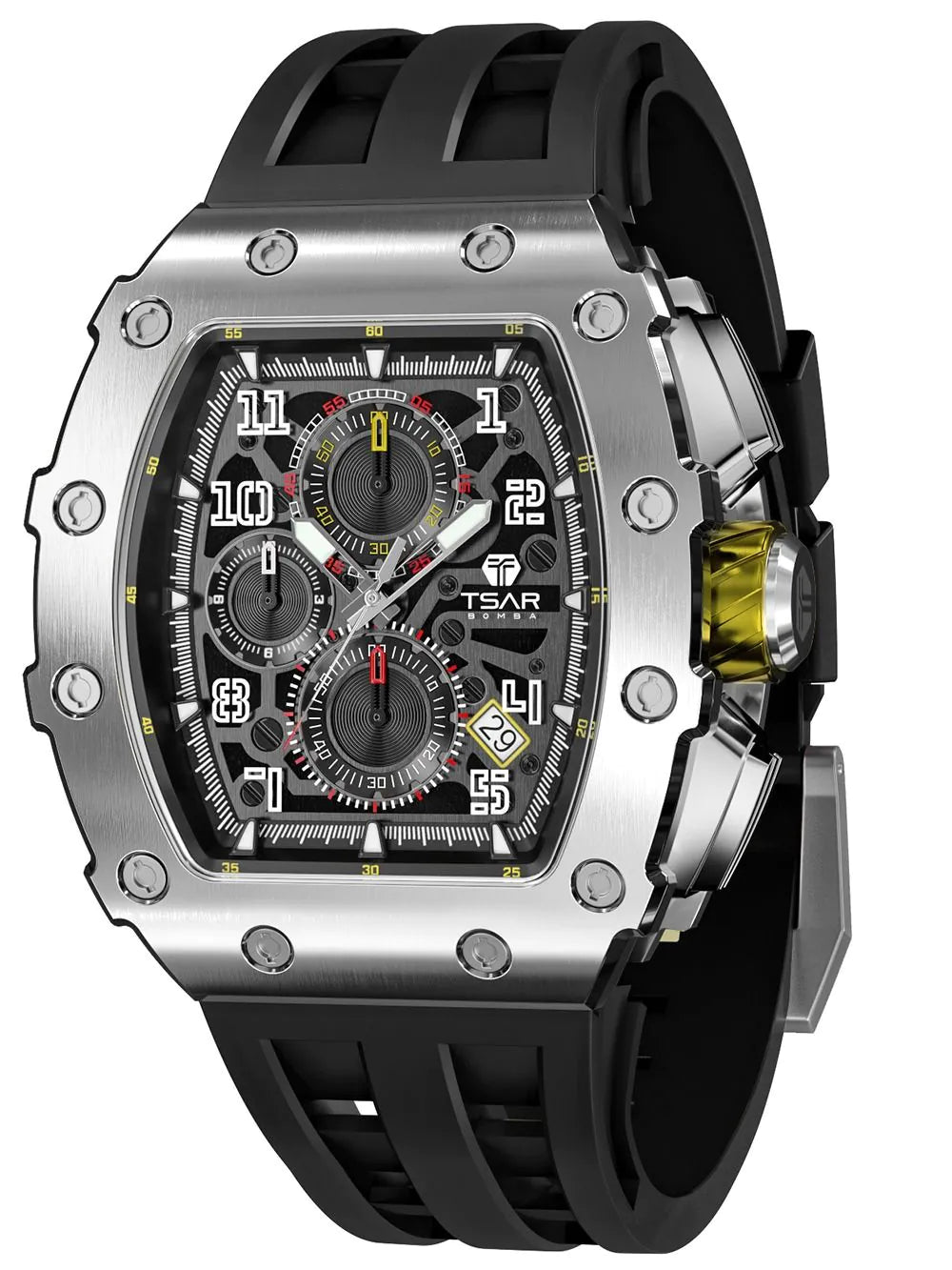 Tsar Bomba TB8204Q-13 Mens Watch Elementar Chronograph 44mm 5ATM
