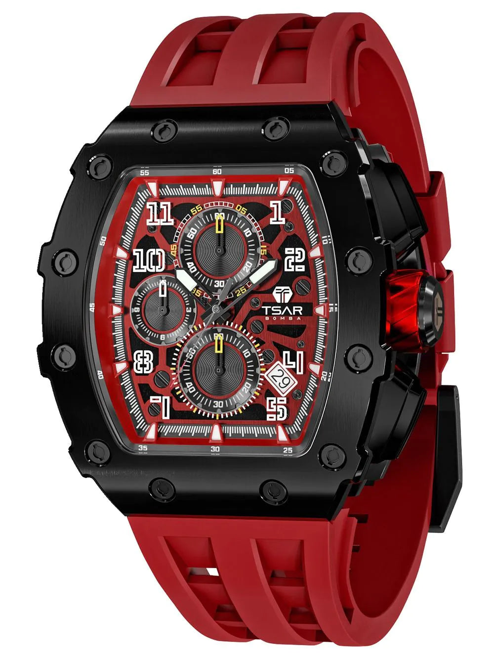 Tsar Bomba TB8204Q-37 Mens Watch Elementar Chronograph 44mm 5ATM