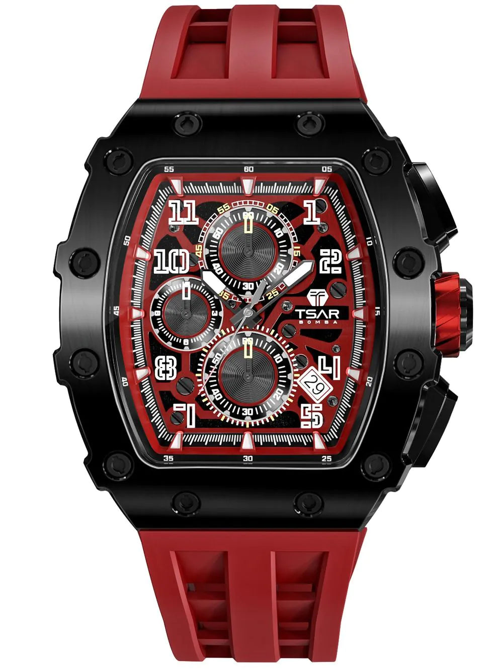 Tsar Bomba TB8204Q-37 Mens Watch Elementar Chronograph 44mm 5ATM