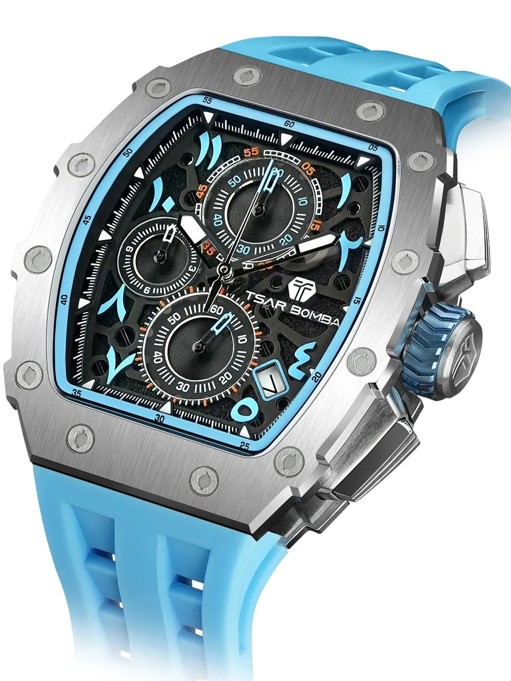 Tsar Bomba TB8204QA-05 Mens Watch Elementar Chronograph 44mm 5ATM