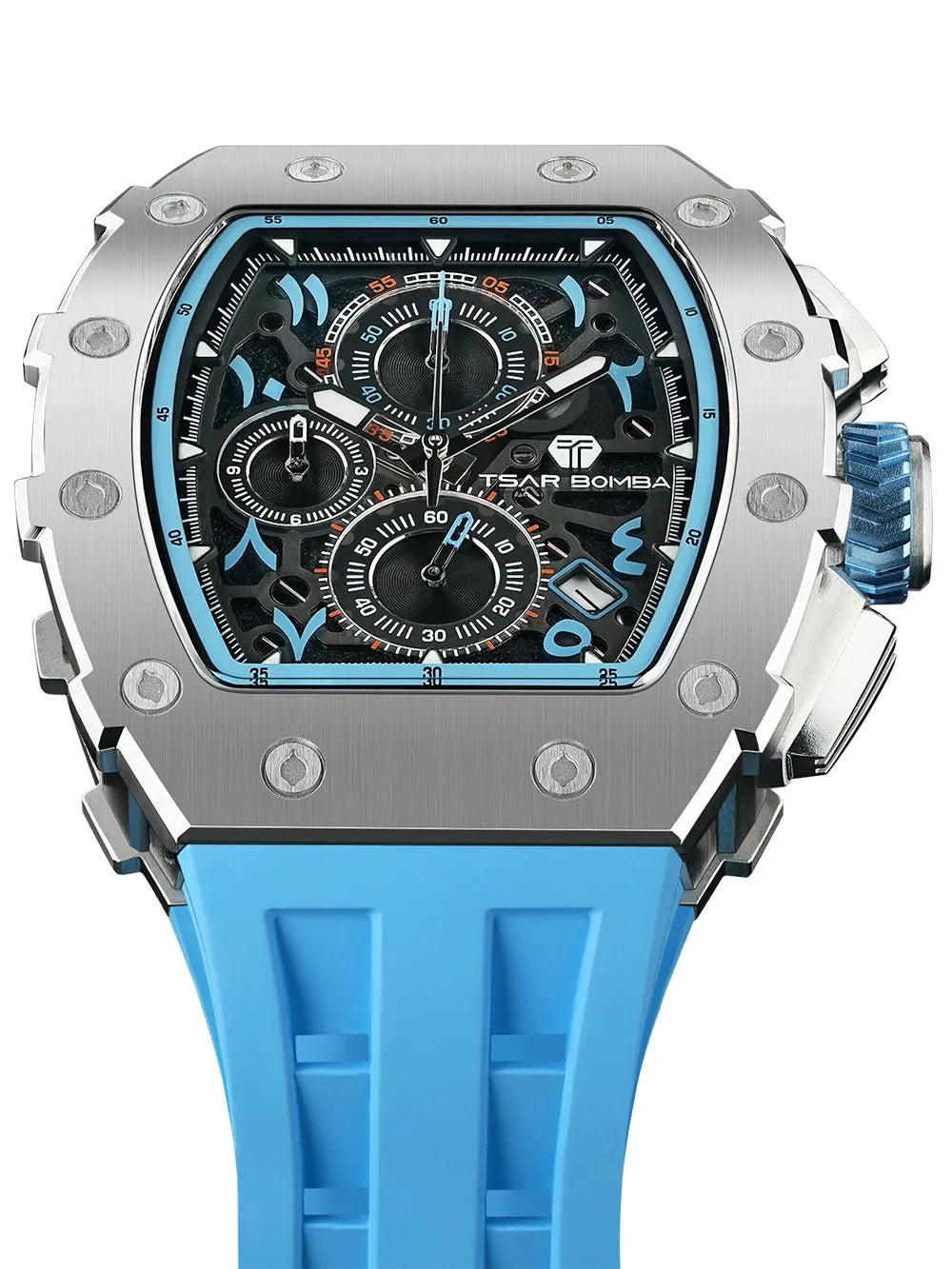 Tsar Bomba TB8204QA-05 Mens Watch Elementar Chronograph 44mm 5ATM
