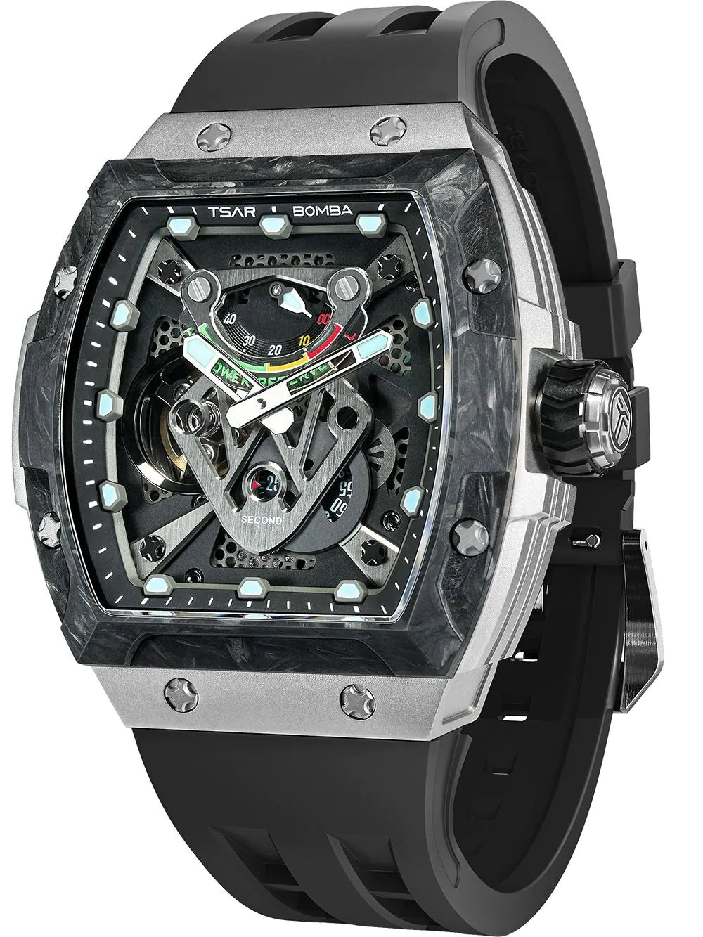 Tsar Bomba TB8216TF-01 Mens Watch Neutron Limited Edition Automatic 46mm 5ATM