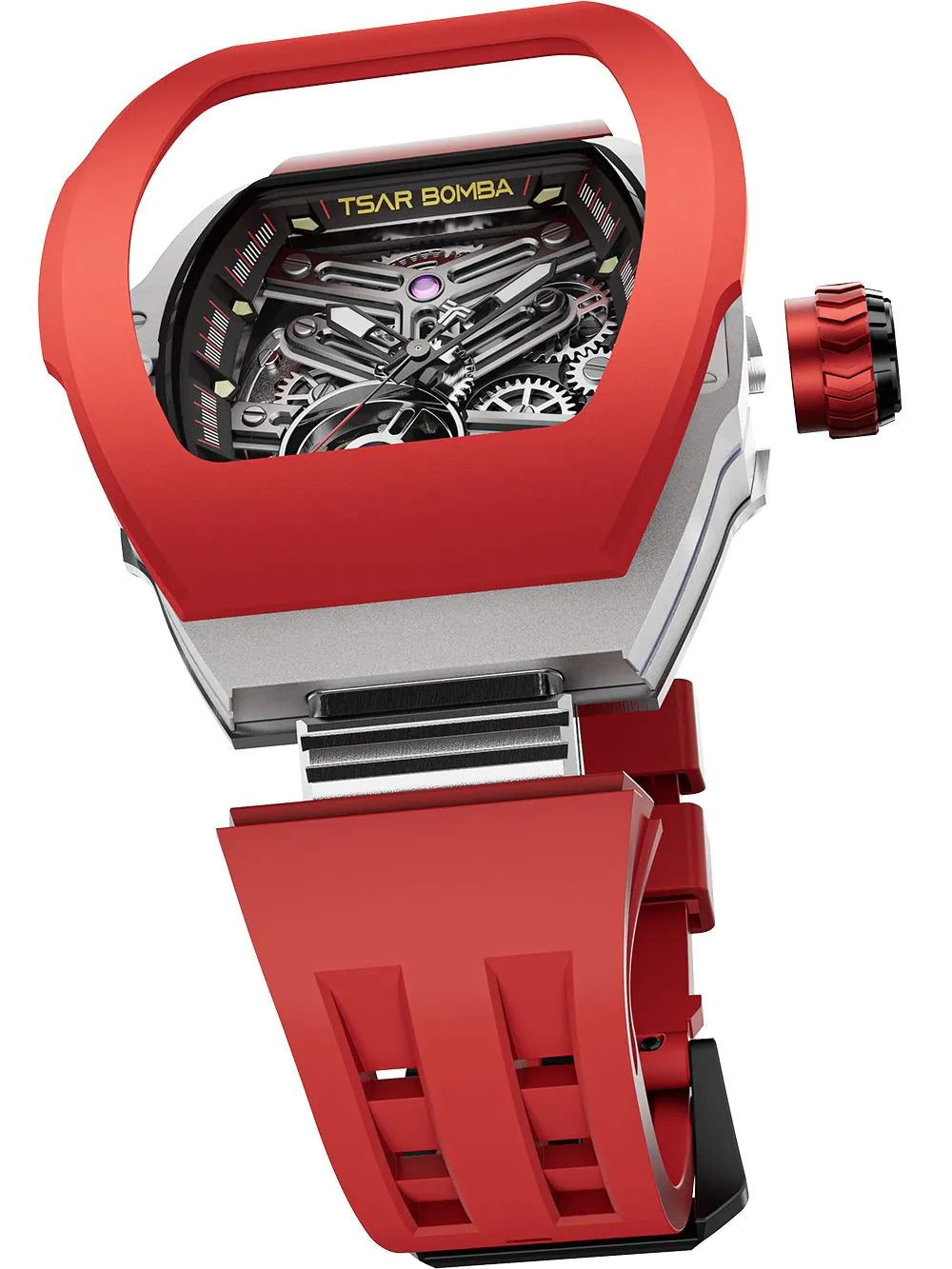 Tsar Bomba TB8218(1+2)FKM Mens Watch Atomic Twin Interchangeable Automatic Watch 45mm 10ATM