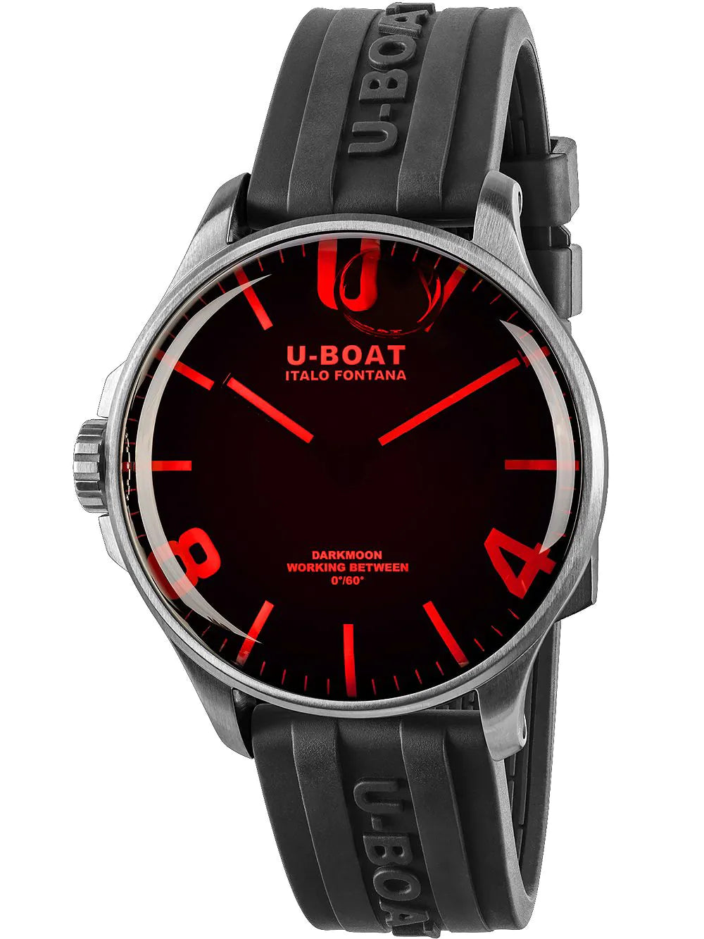 U-Boat 8465/B Darkmoon Red SS 44mm 5ATM