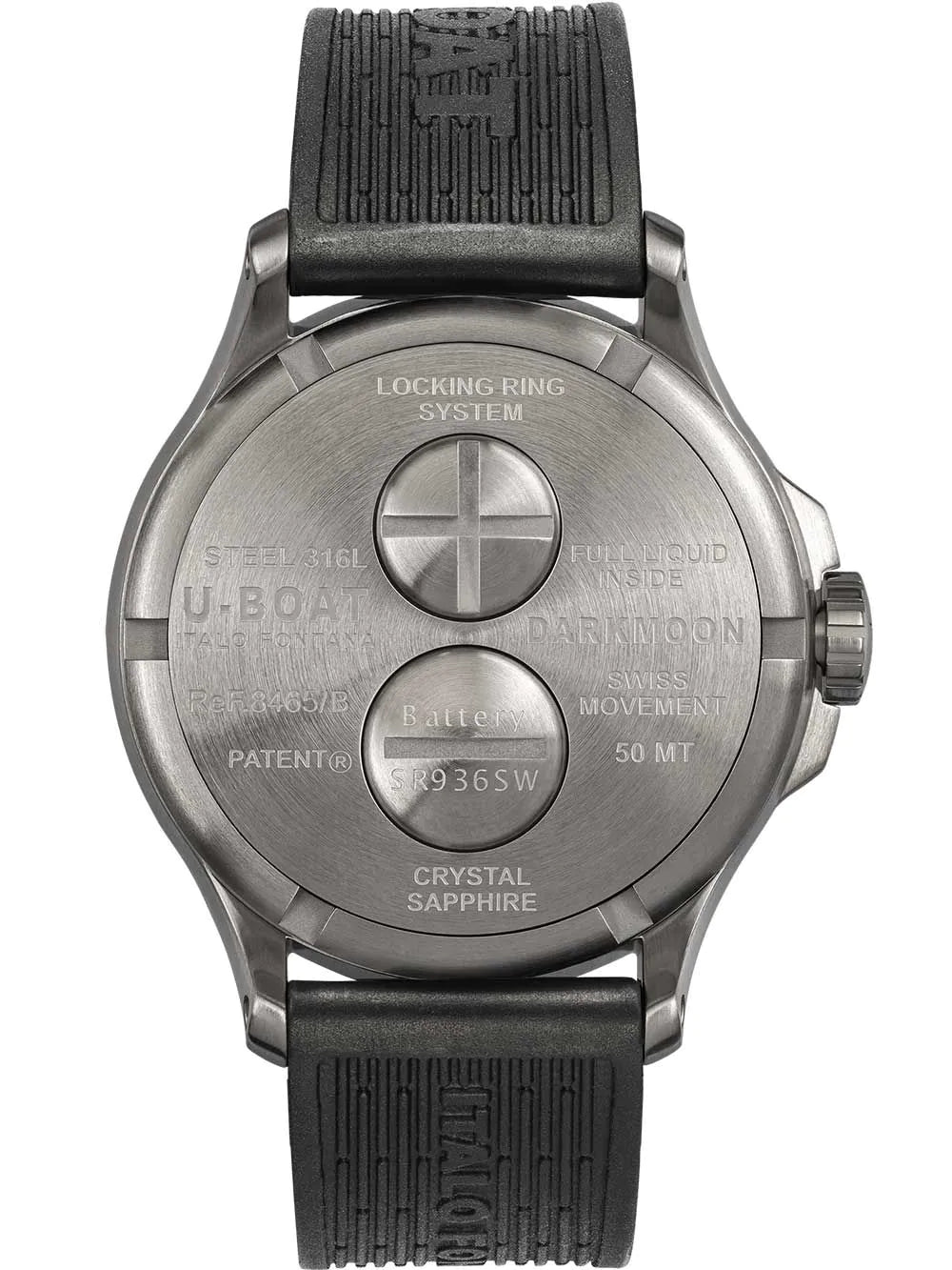 U-Boat 8465/B Darkmoon Red SS 44mm 5ATM