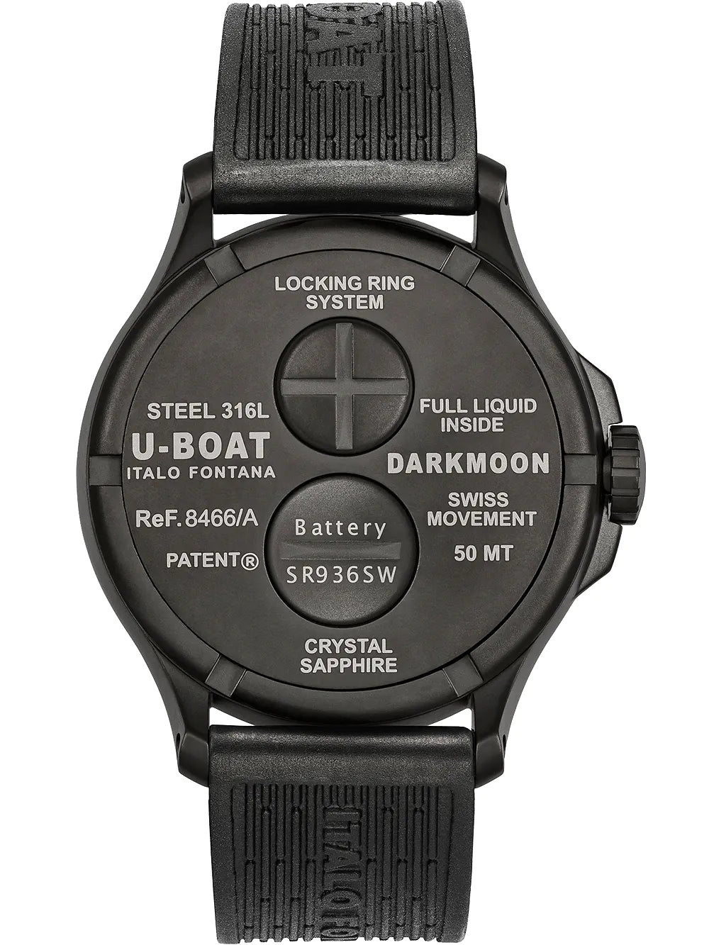 U-Boat 8466/D Darkmoon Red IPB 44mm 5ATM