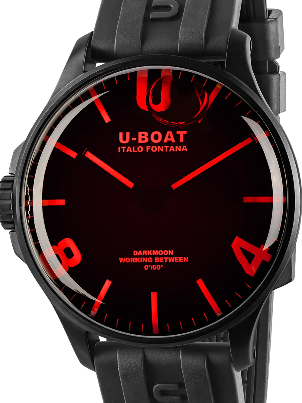 U-Boat 8466/D Darkmoon Red IPB 44mm 5ATM