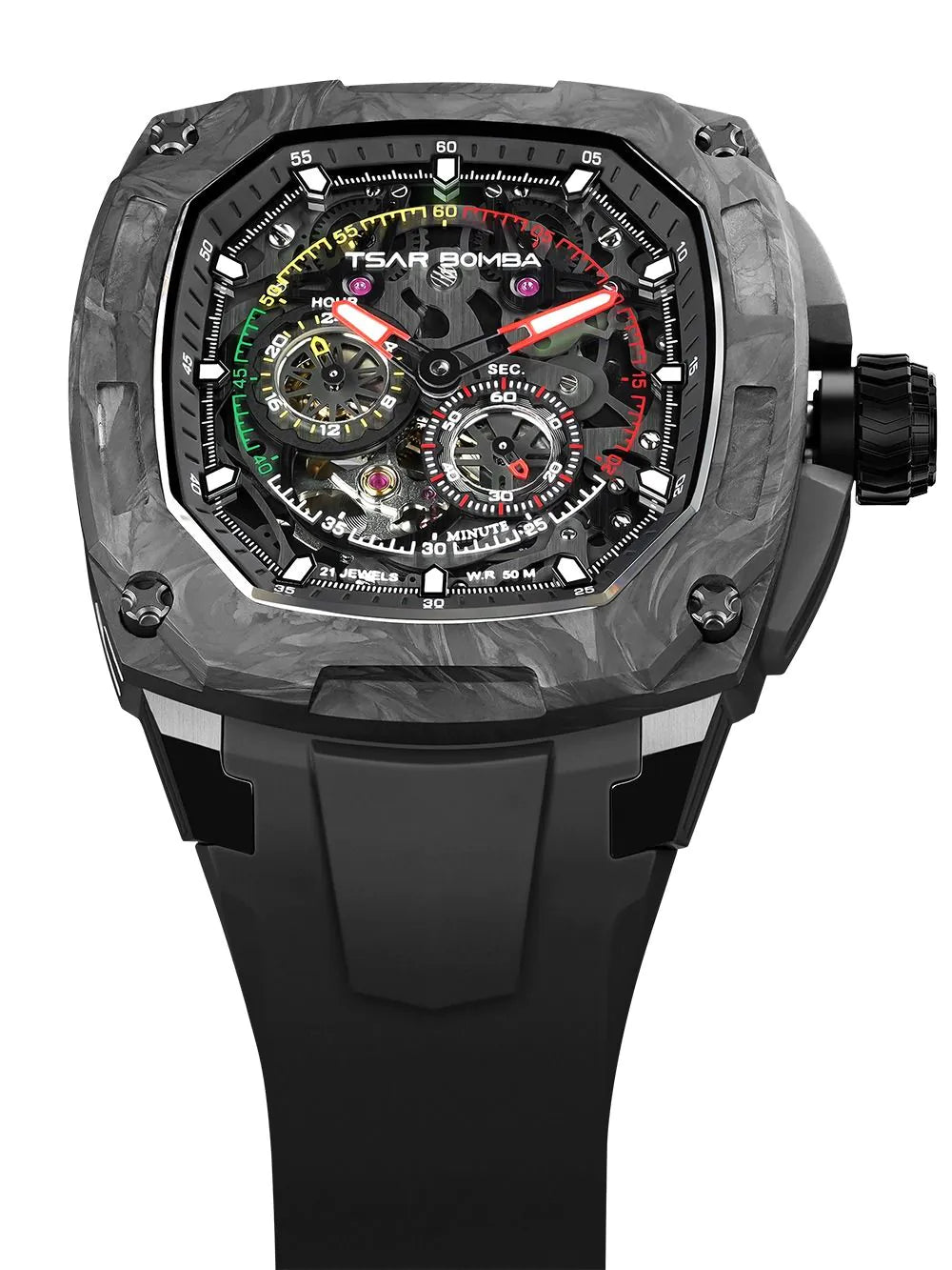 Tsar Bomba TB8601-01 Mens Watch Dark Matter Interchangeable Automatic 46mm 5ATM