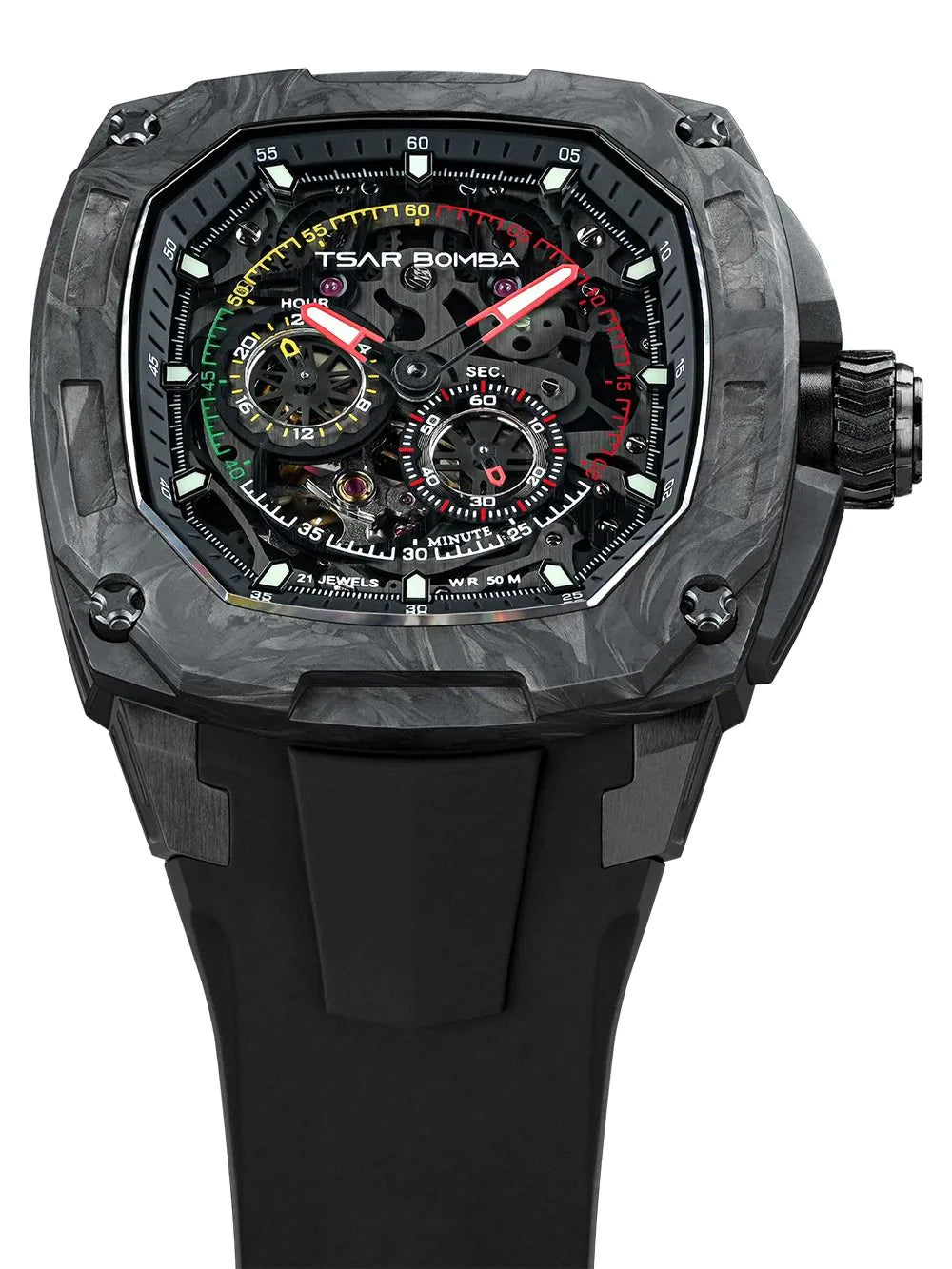 Tsar Bomba TB8601-01 Mens Watch Dark Matter 1 Interchangeable Automatic Watch 43mm 5ATM