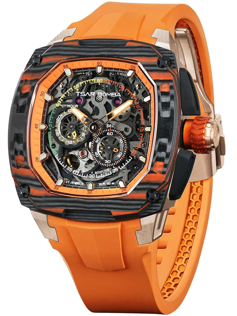 Tsar Bomba TB8601-03 Mens Watch Dark Matter 1 Interchangeable Automatic Watch 43mm 5ATM