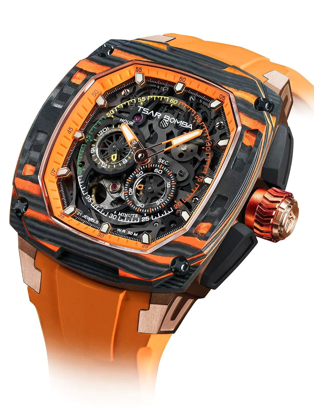 Tsar Bomba TB8601-03 Mens Watch Dark Matter 1 Interchangeable Automatic Watch 43mm 5ATM