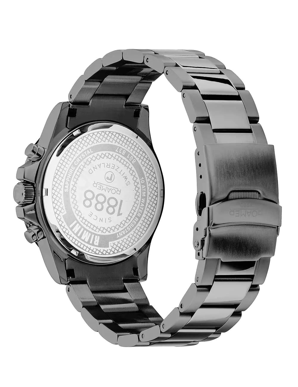 Roamer 861837 44 55 20 Mens Watch Rimini Chronograph 45mm 10ATM