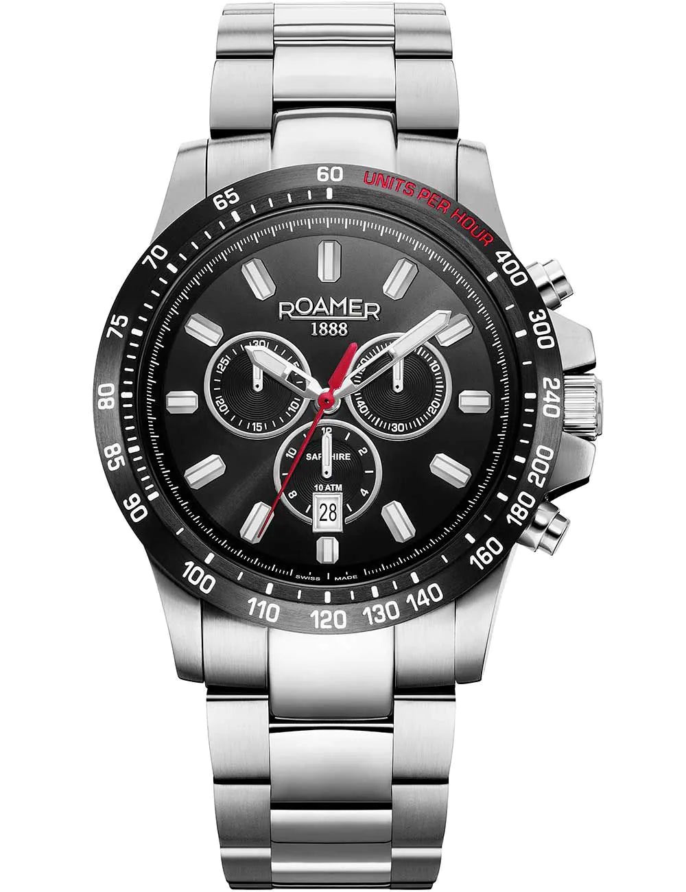 Roamer 861837 41 55 20 Mens Watch Rimini Chronograph 45mm 10ATM