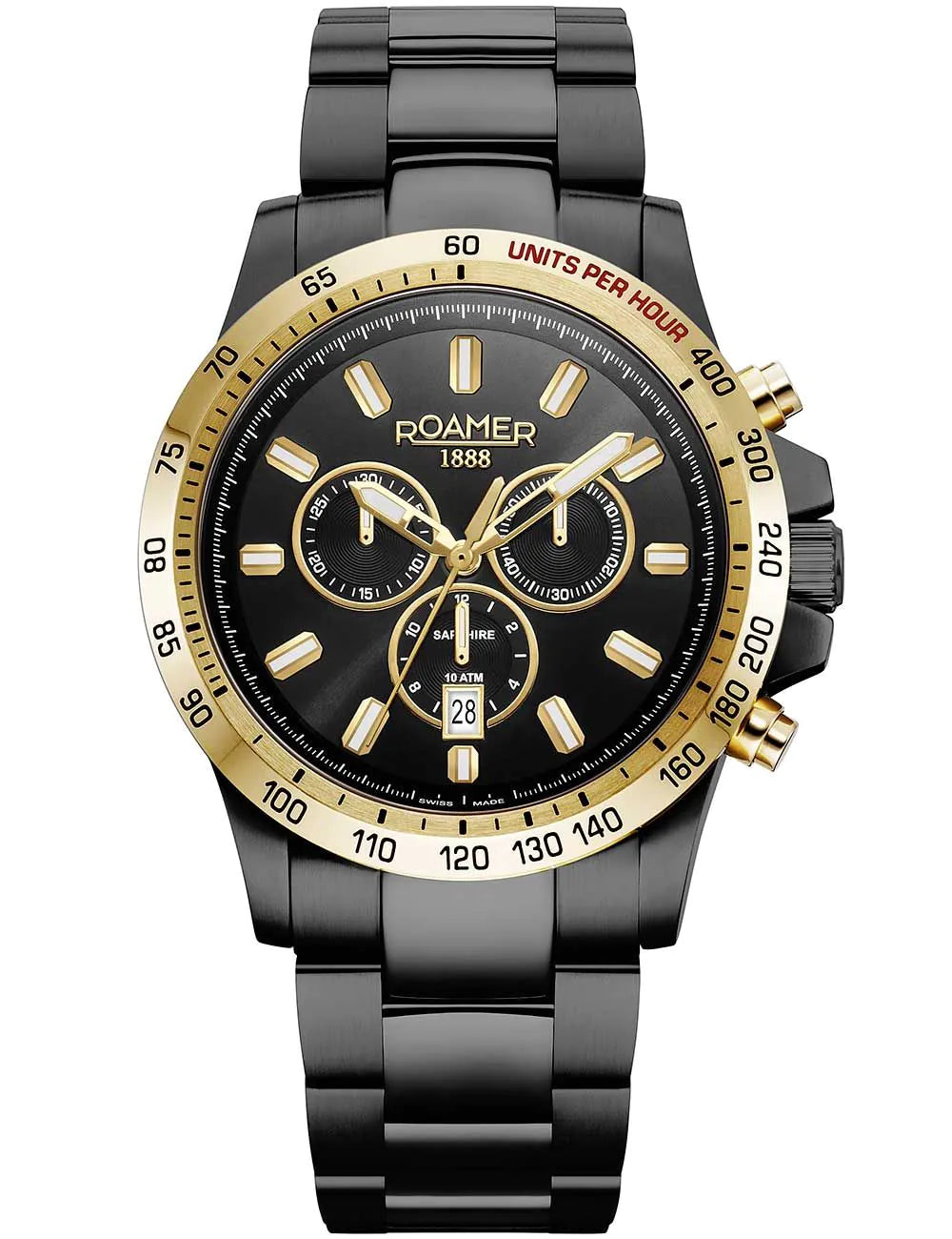 Roamer 861837 49 55 20 Mens Watch Rimini Chronograph 45mm 10ATM