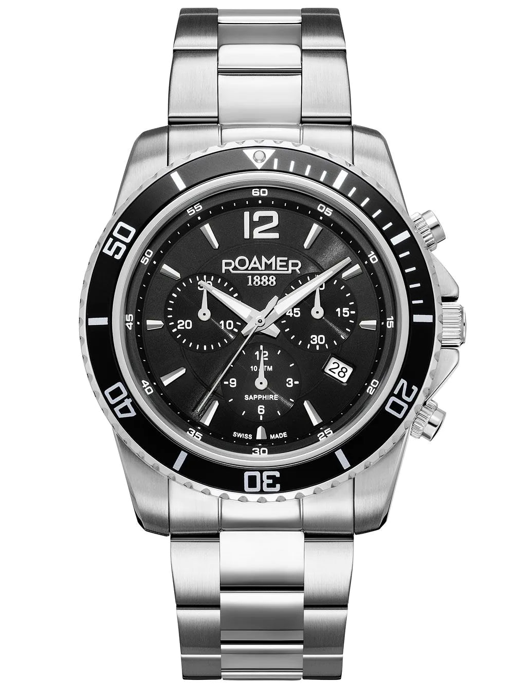 Roamer 862837 41 55 20 Mens Watch Nautic Chrono 100 Chronograph 43mm 10ATM