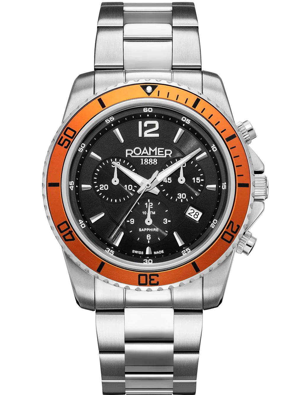 Roamer 862837 41 65 20 Mens Watch Nautic Chrono 100 Chronograph 43mm 10ATM