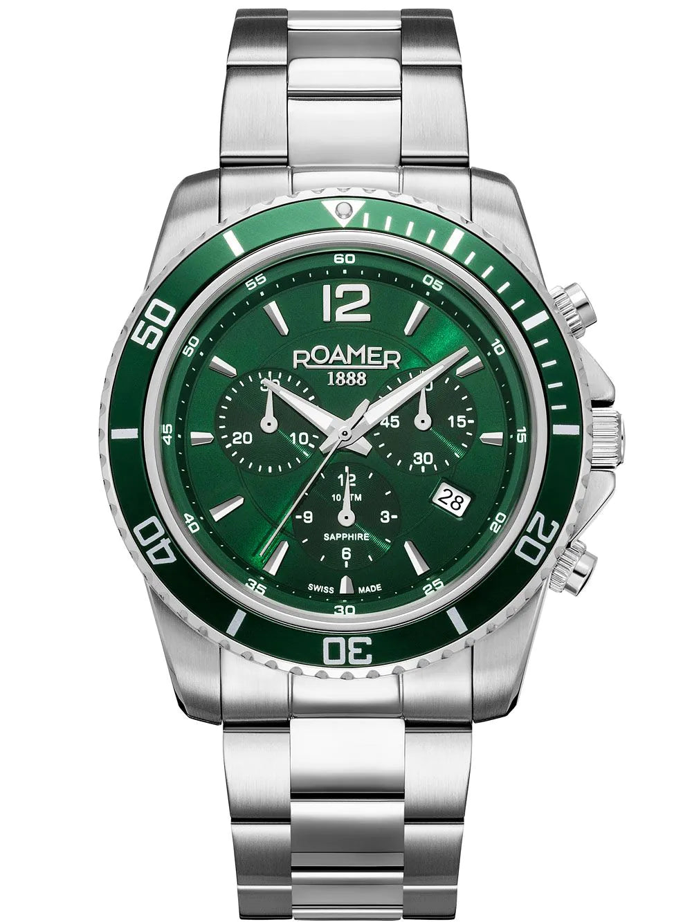 Roamer 862837 41 75 20 Mens Watch Nautic Chrono 100 Chronograph 43mm 10ATM