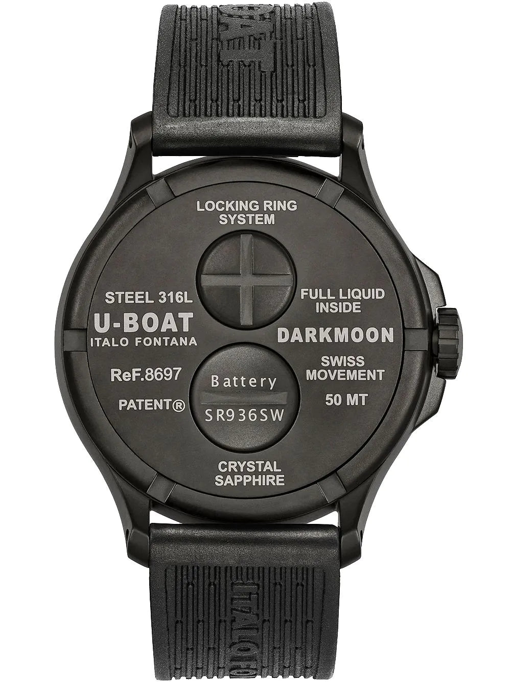 U-Boat 8697/B Darkmoon Red PVD Soleil 44mm 5ATM