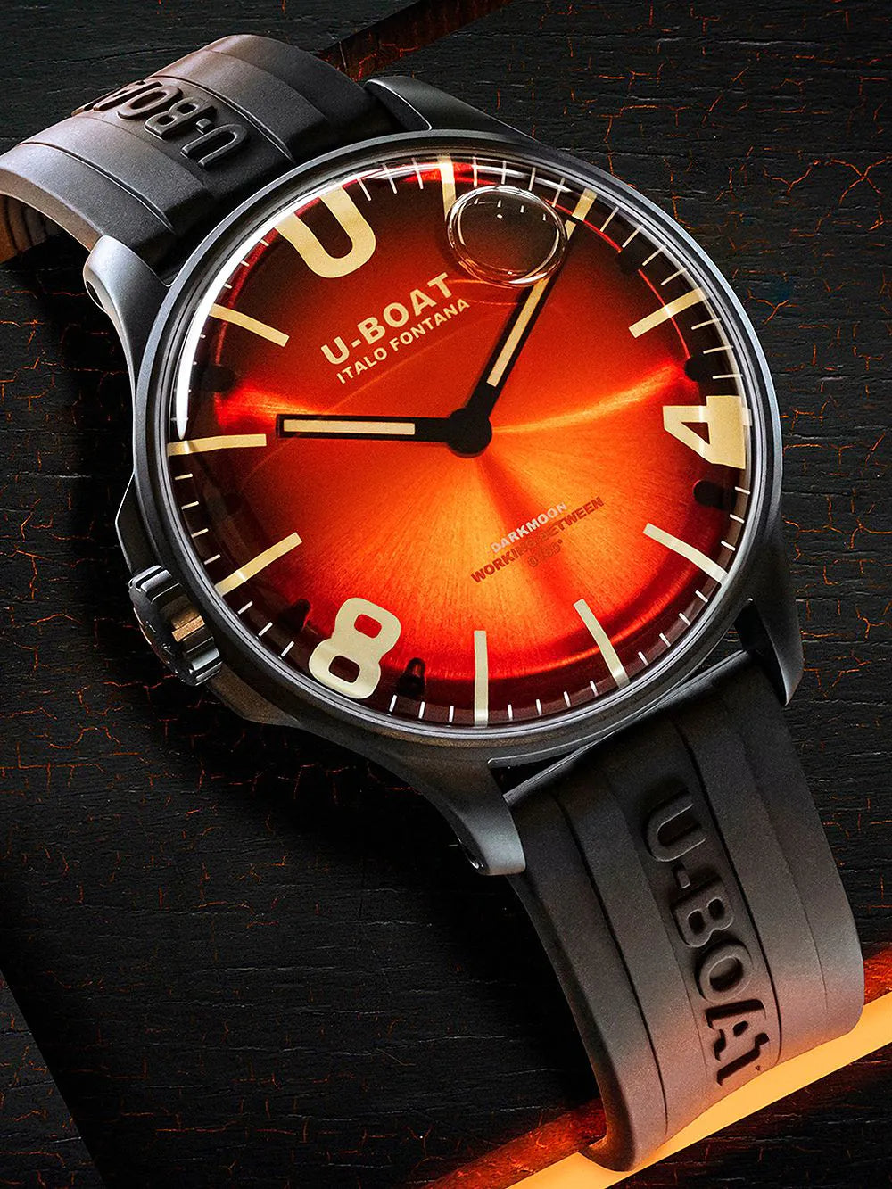 U-Boat 8697/B Darkmoon Red PVD Soleil 44mm 5ATM
