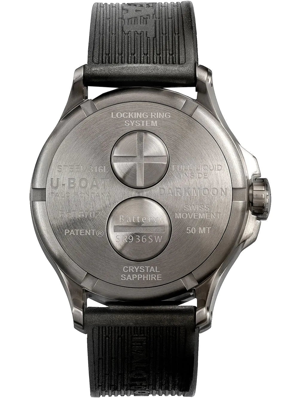 U-Boat 8702/E Darkmoon Green SS Soleil 44mm 5ATM