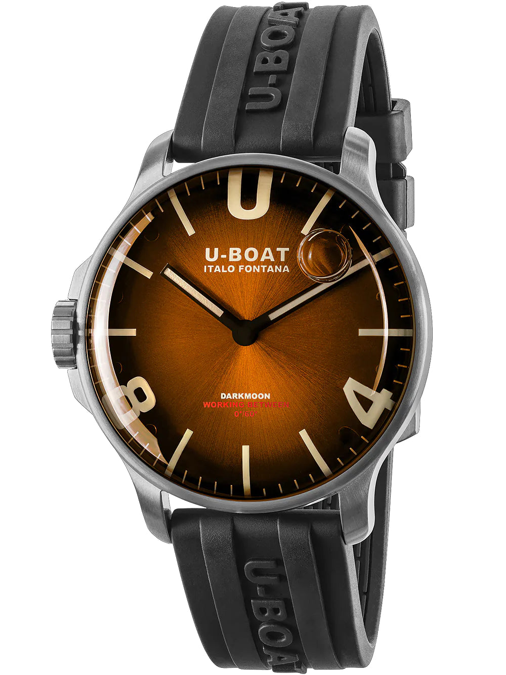 U-Boat 8703/B Darkmoon Brown SS Soleil 44mm 5ATM