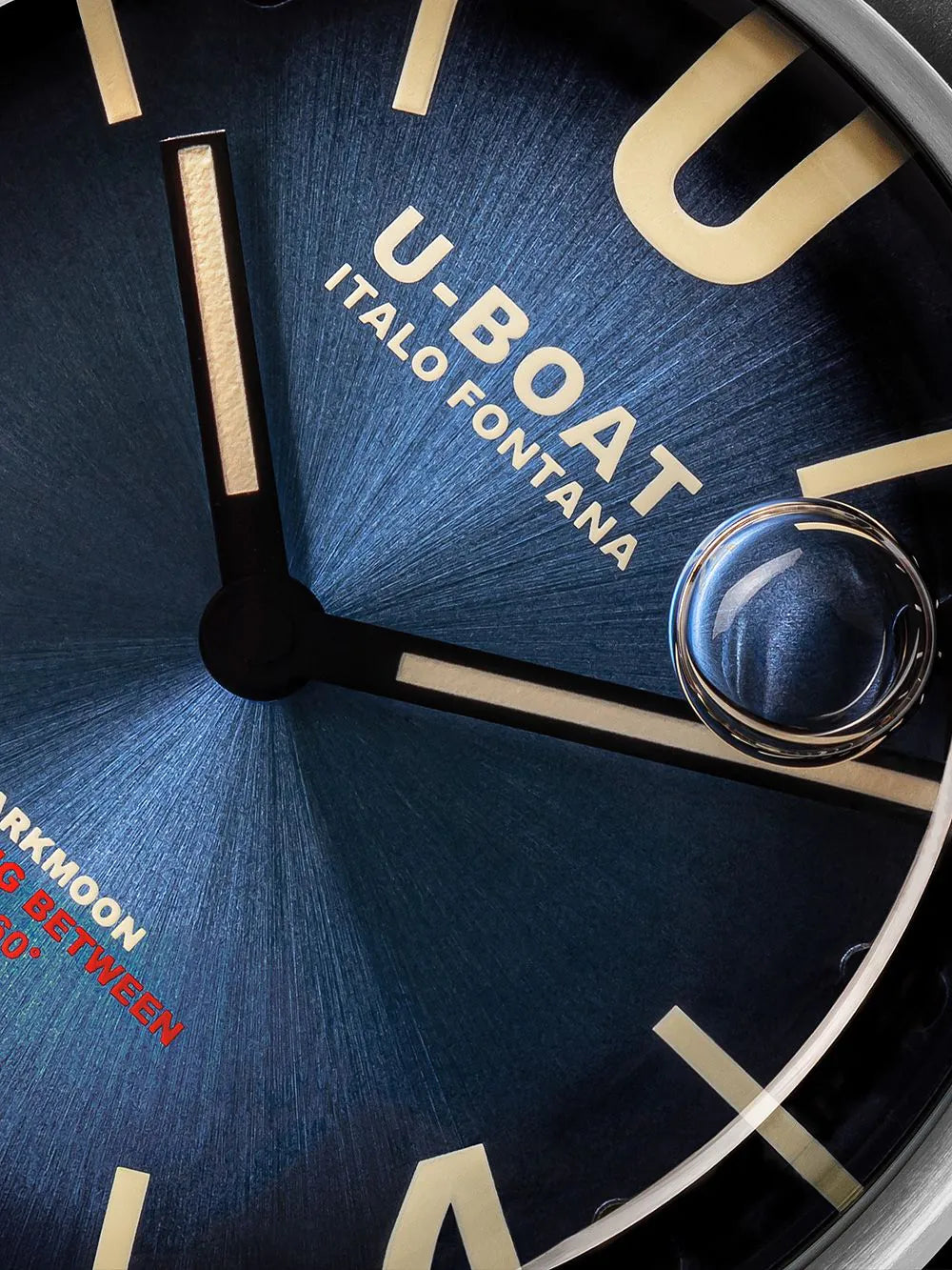 U-Boat 8704/E Darkmoon Blue SS Soleil Mens Watch 44mm 5ATM