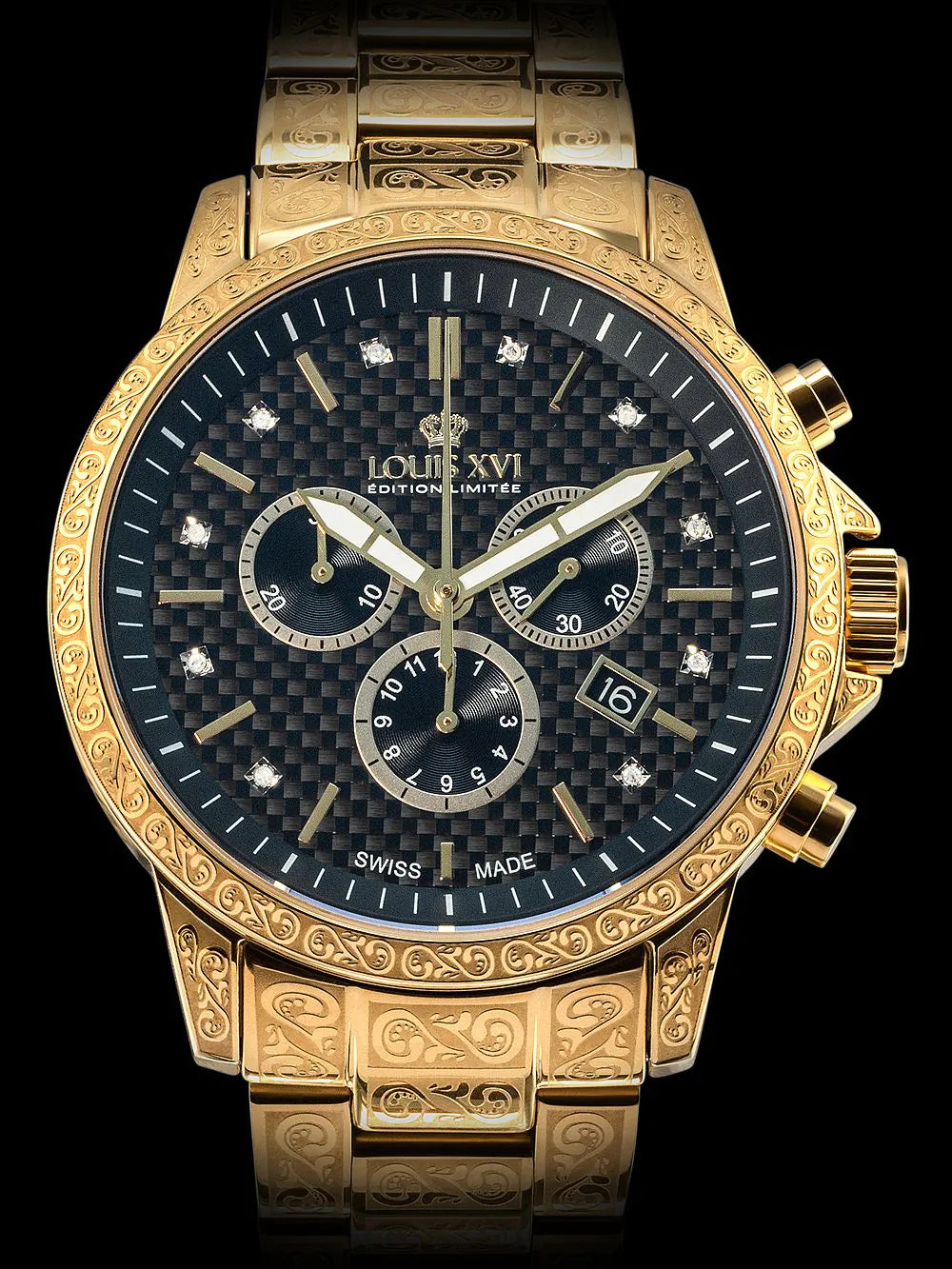 Louis XVI LXVI873.2 Palais Royale Chronograph mens watch 43mm 10ATM