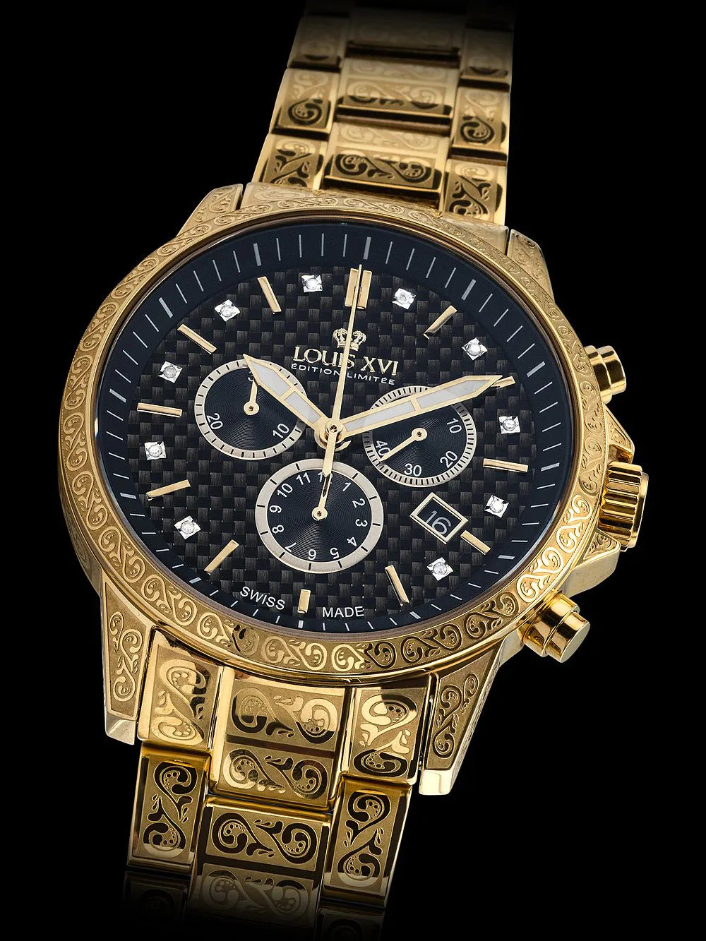 Louis XVI LXVI873.2 Palais Royale Chronograph mens watch 43mm 10ATM