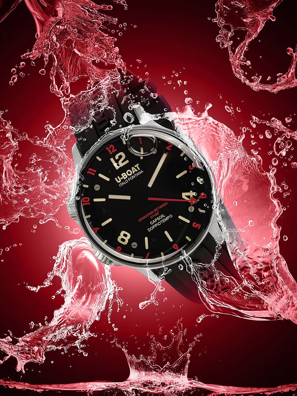 U-Boat 8839 Capsoil Doppiotempo SS GMT 45mm 10ATM