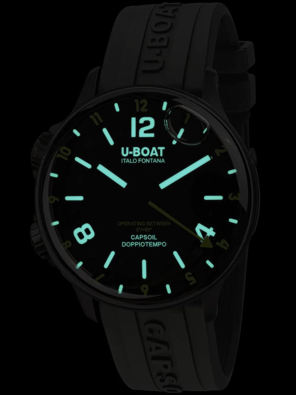U-Boat 8840/B Capsoil Doppiotempo DLC GMT 45mm 10ATM
