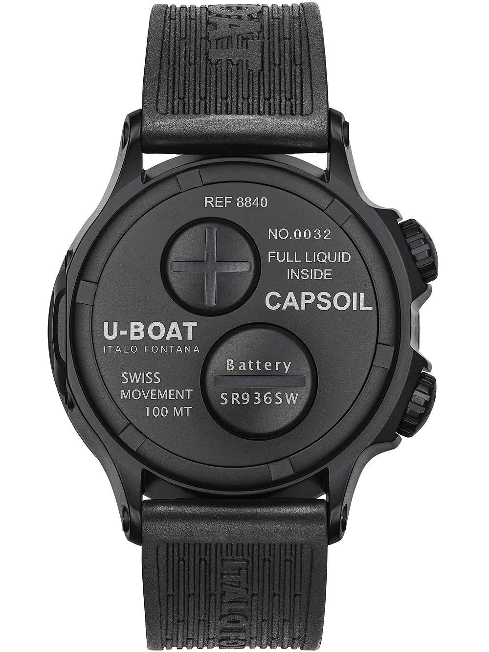 U-Boat 8840/B Capsoil Doppiotempo DLC GMT 45mm 10ATM