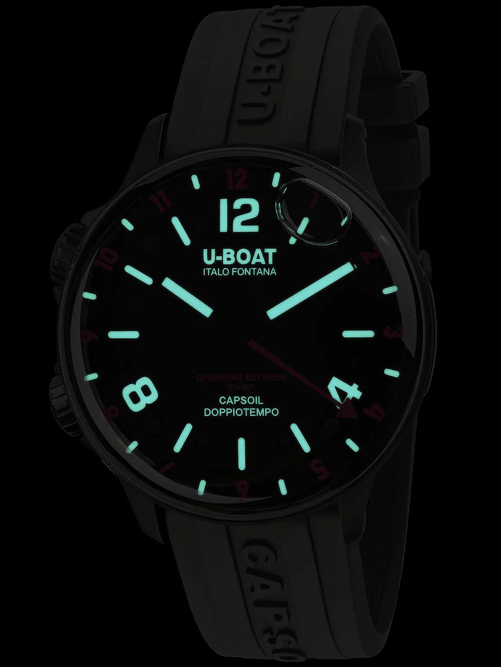 U-Boat 8841 Capsoil Doppiotempo DLC GMT 45mm 10ATM