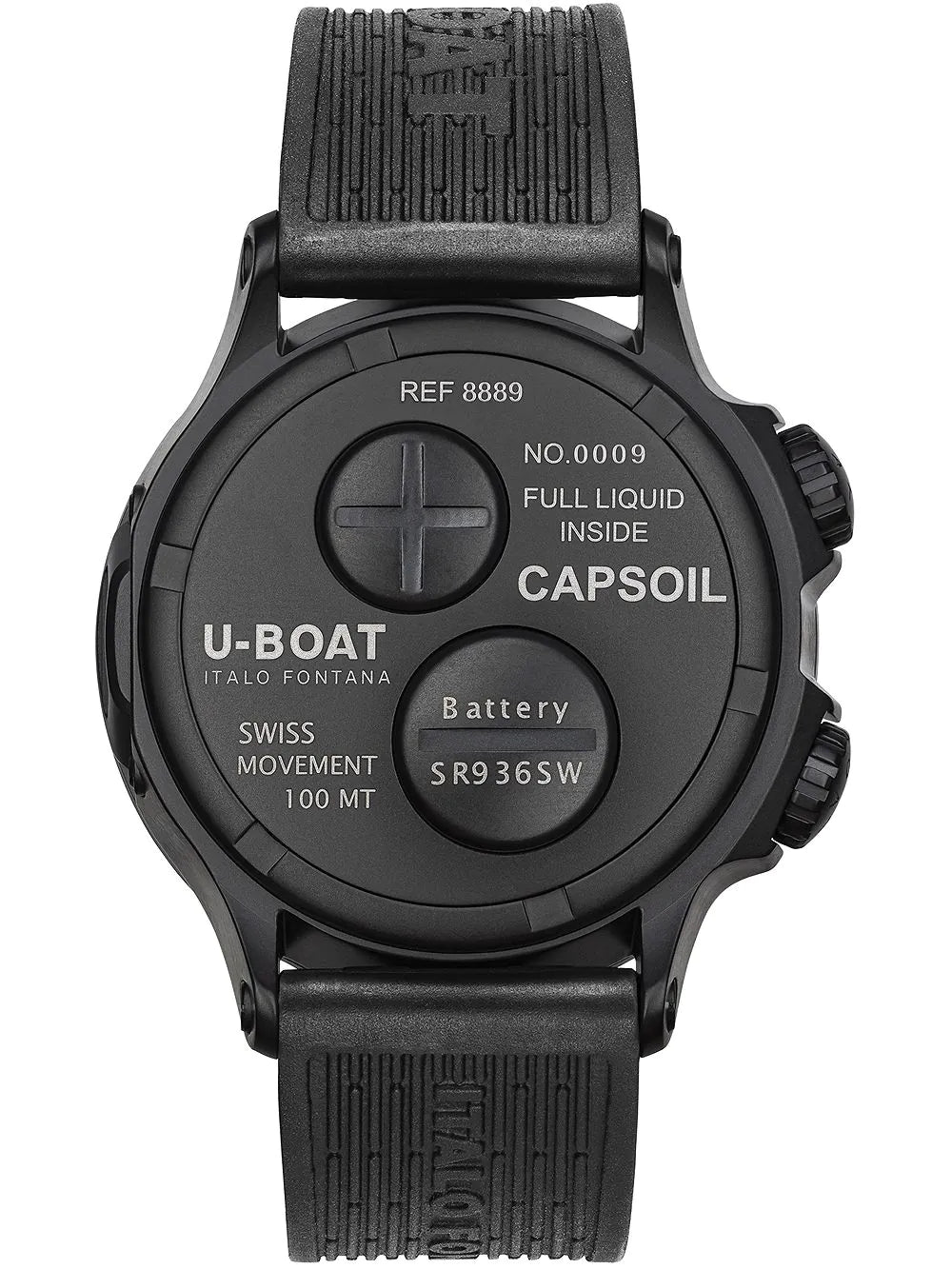 U-Boat 8889 Capsoil Doppiotempo DLC GMT 45mm 10ATM