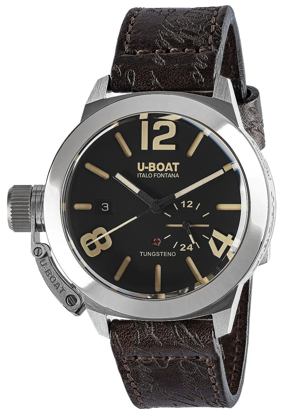 U-Boat 8893 Classico Tungsteno Black Automatic Mens Watch 42mm 10ATM