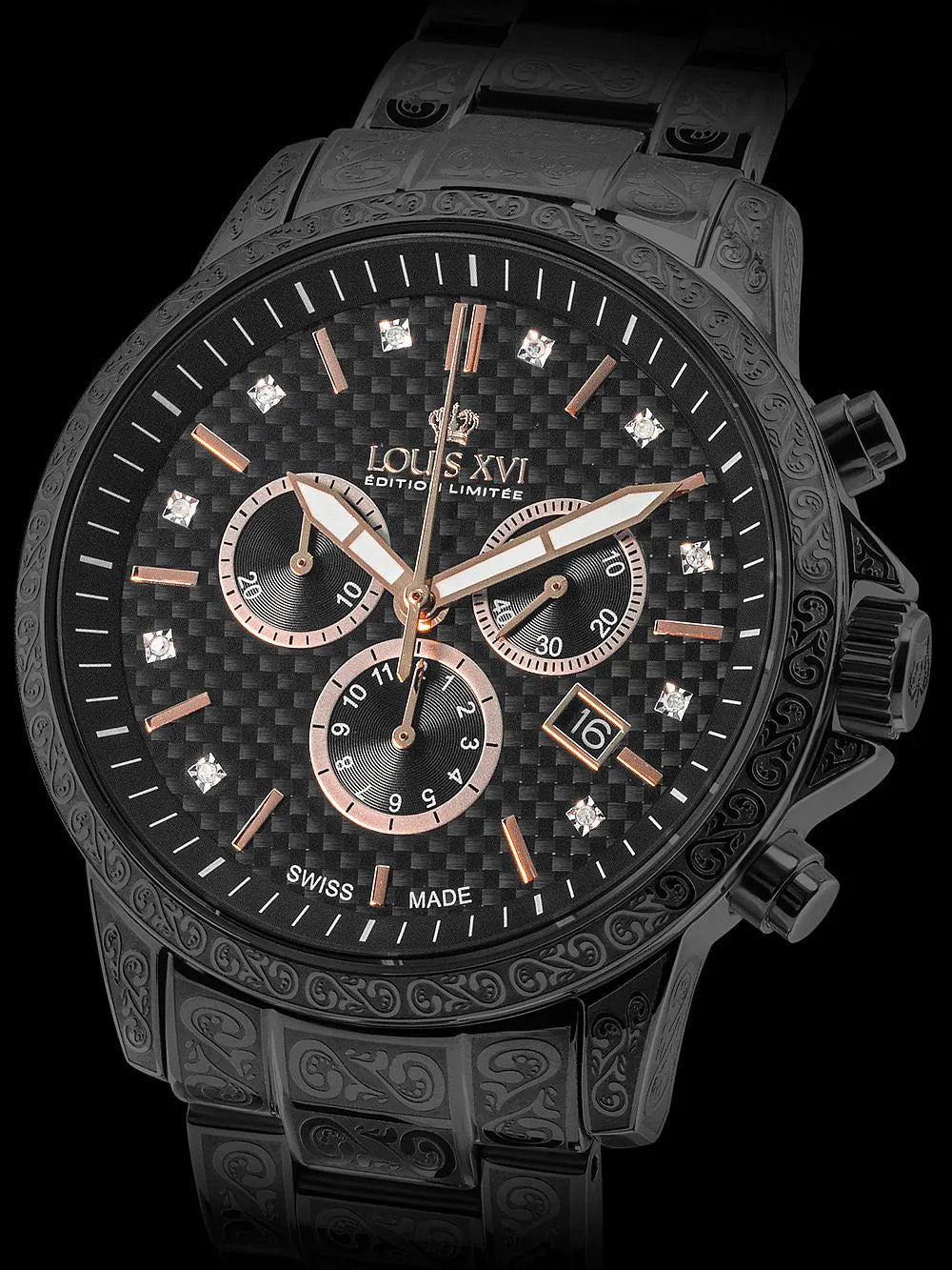 Louis XVI LXVI894 Palais Royale Chronograph mens watch 43mm 5ATM