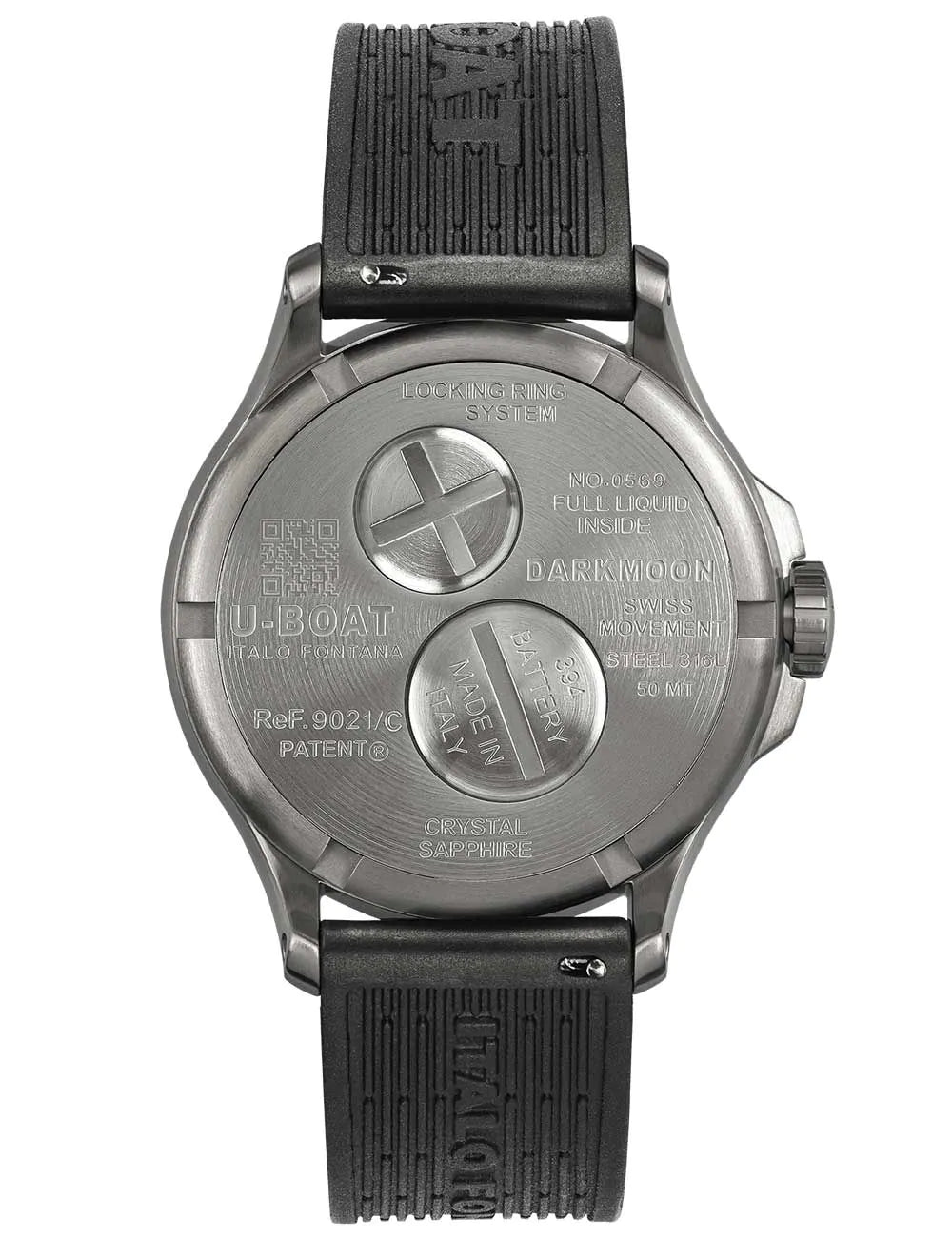 U-Boat 9021/C Darkmoon mens watch Capsoil 41,5mm SS 5ATM