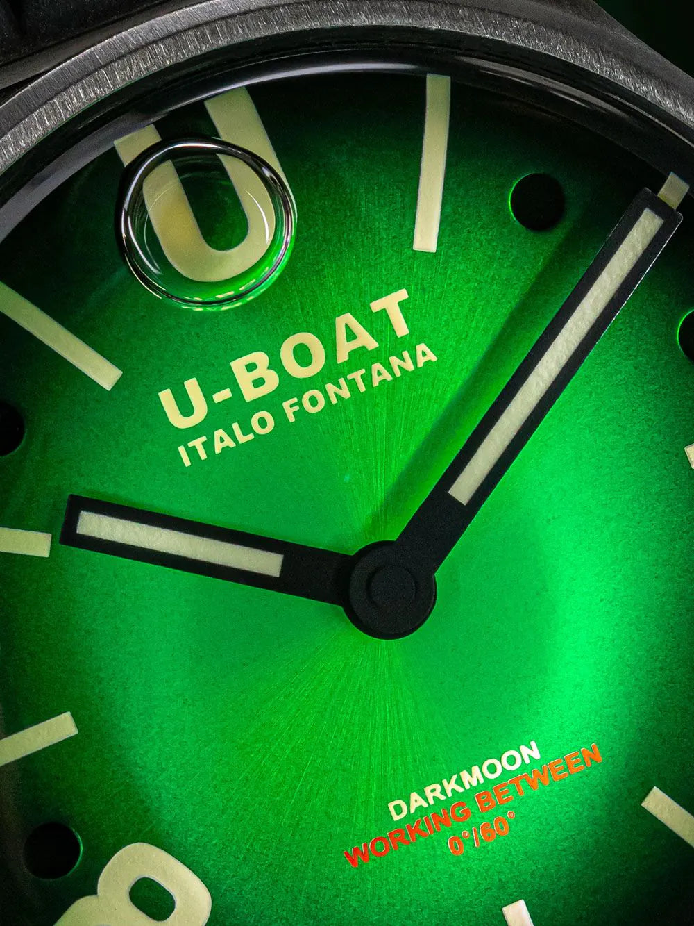 U-Boat 9502/A Darkmoon Green SS Soleil Mens Watch 40mm 5ATM
