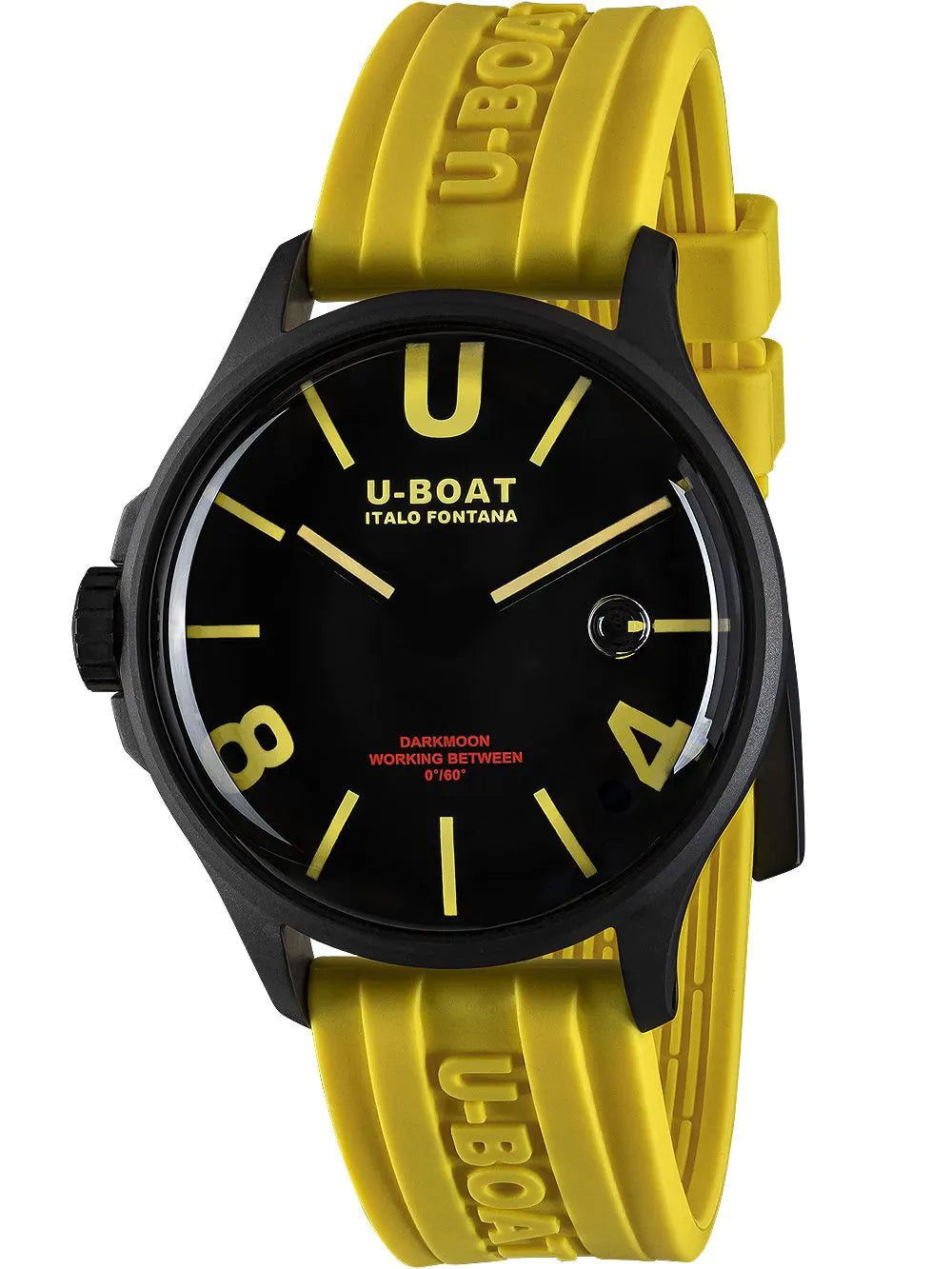 U-Boat 9522 Darkmoon Yellow IPB Mens Watch 44mm 5ATM