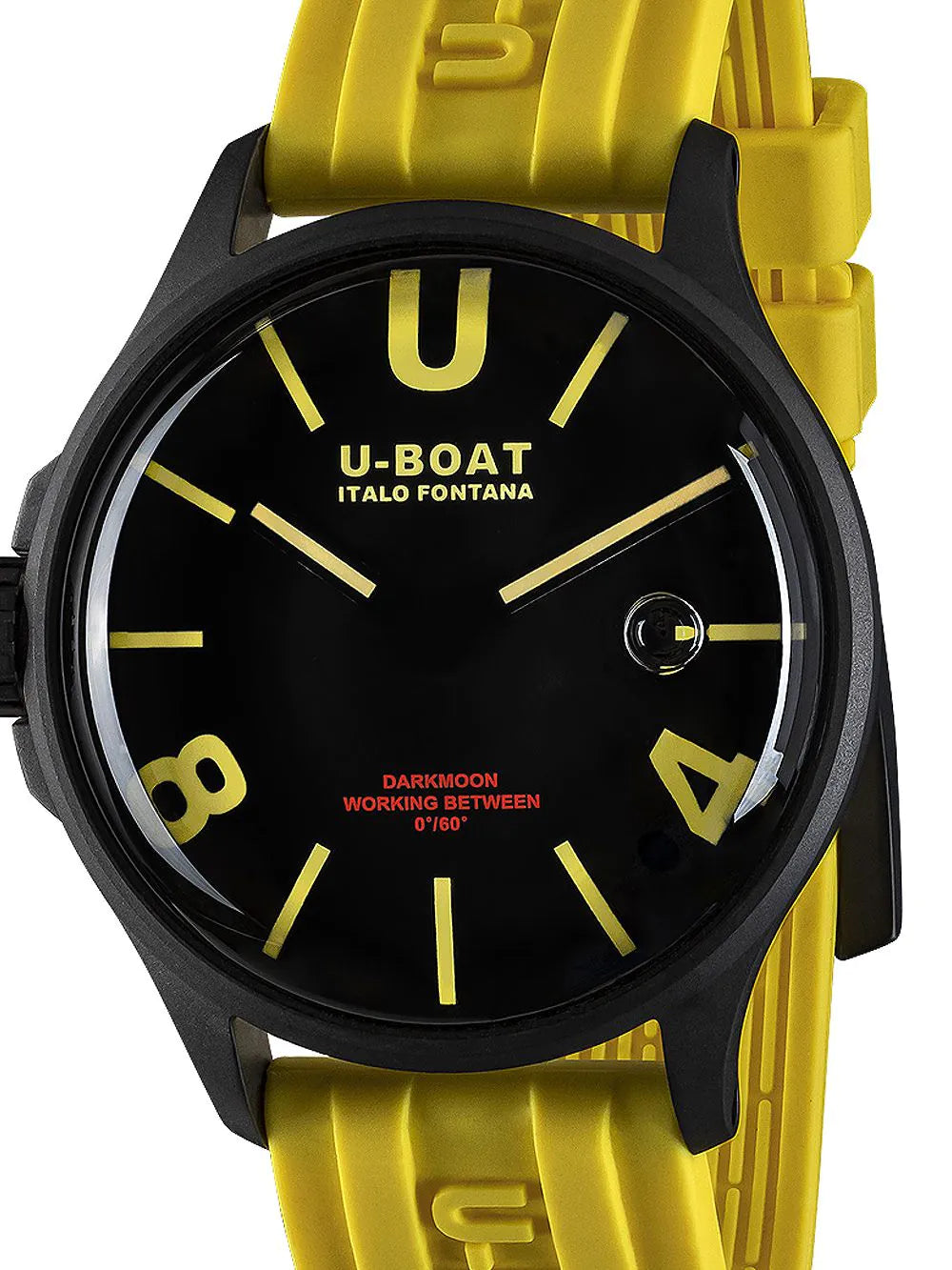 U-Boat 9522/A Darkmoon Yellow IPB Mens Watch Capsoil 44mm 5ATM